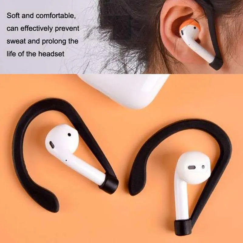 50 Non-slip Silicone Ear Hooks for Apple Pro Sports Bluetooth Earphones