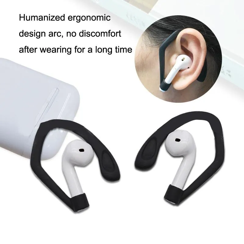 50 Non-slip Silicone Ear Hooks for Apple Pro Sports Bluetooth Earphones