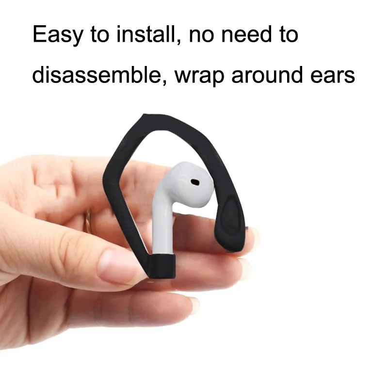 50 Non-slip Silicone Ear Hooks for Apple Pro Sports Bluetooth Earphones