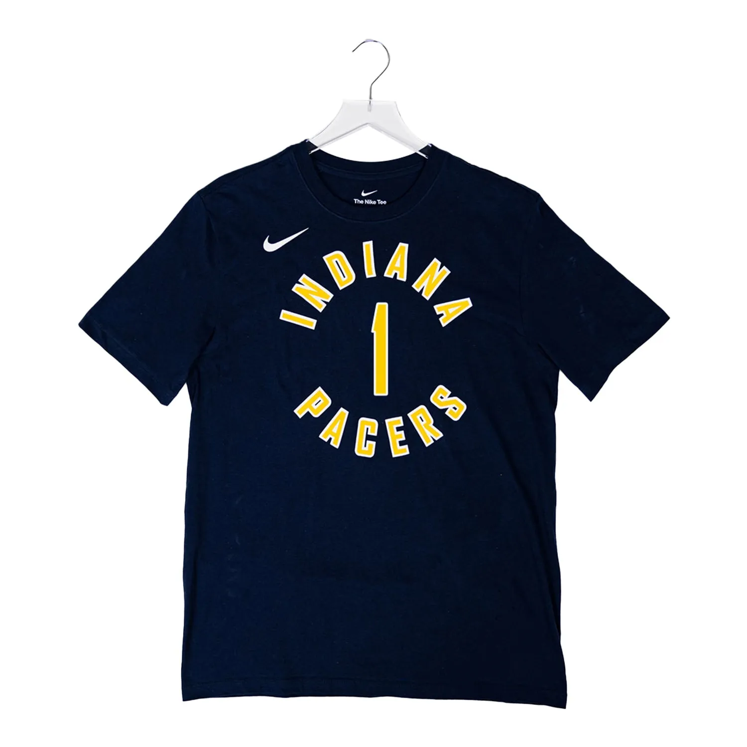 Adult Indiana Pacers #1 Obi Toppin Icon Name and Number T-shirt by Nike