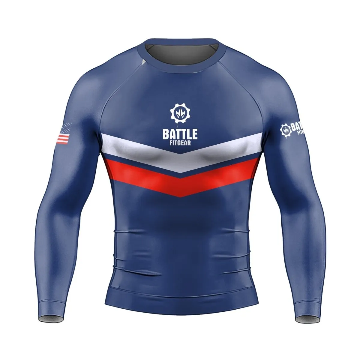 American Flag Long Sleeve Rash Guard