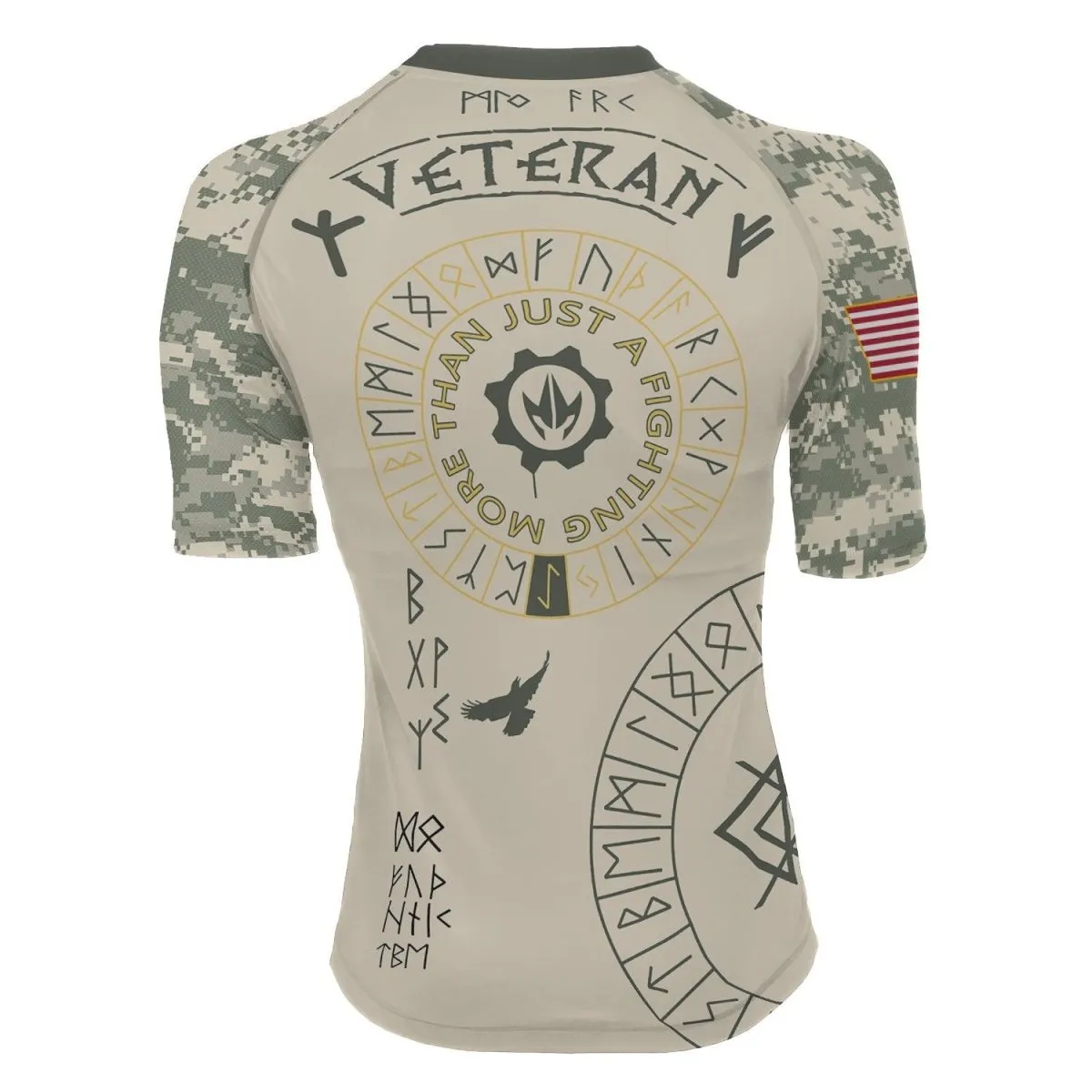 Army Veteran Viking Women's Short Sleeve Rash Guard