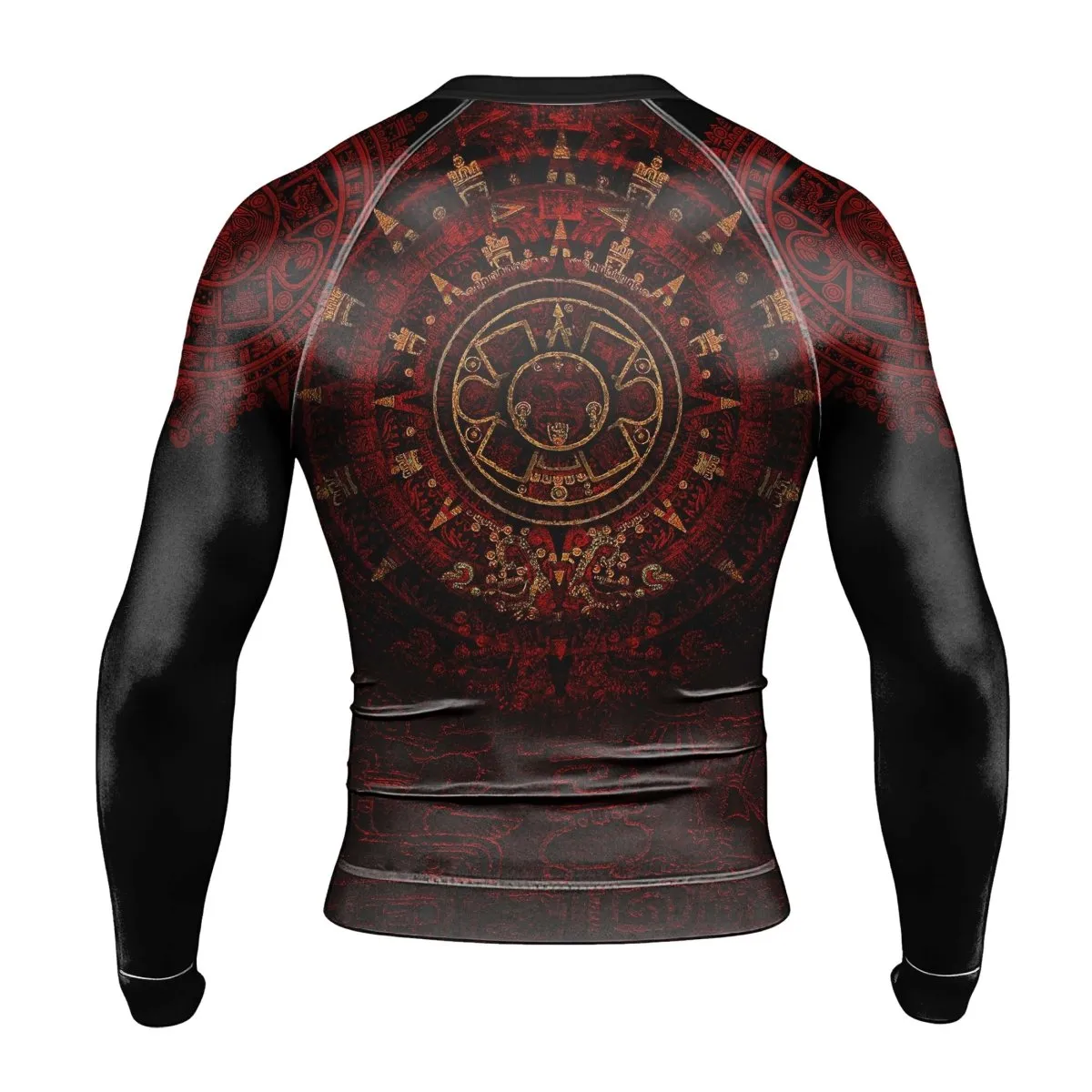 Aztec Eagle Warrior Men's Long Sleeve Rash Guard