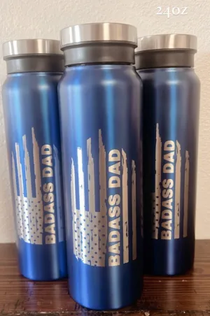 BADASS DAD Engraved Tumbler