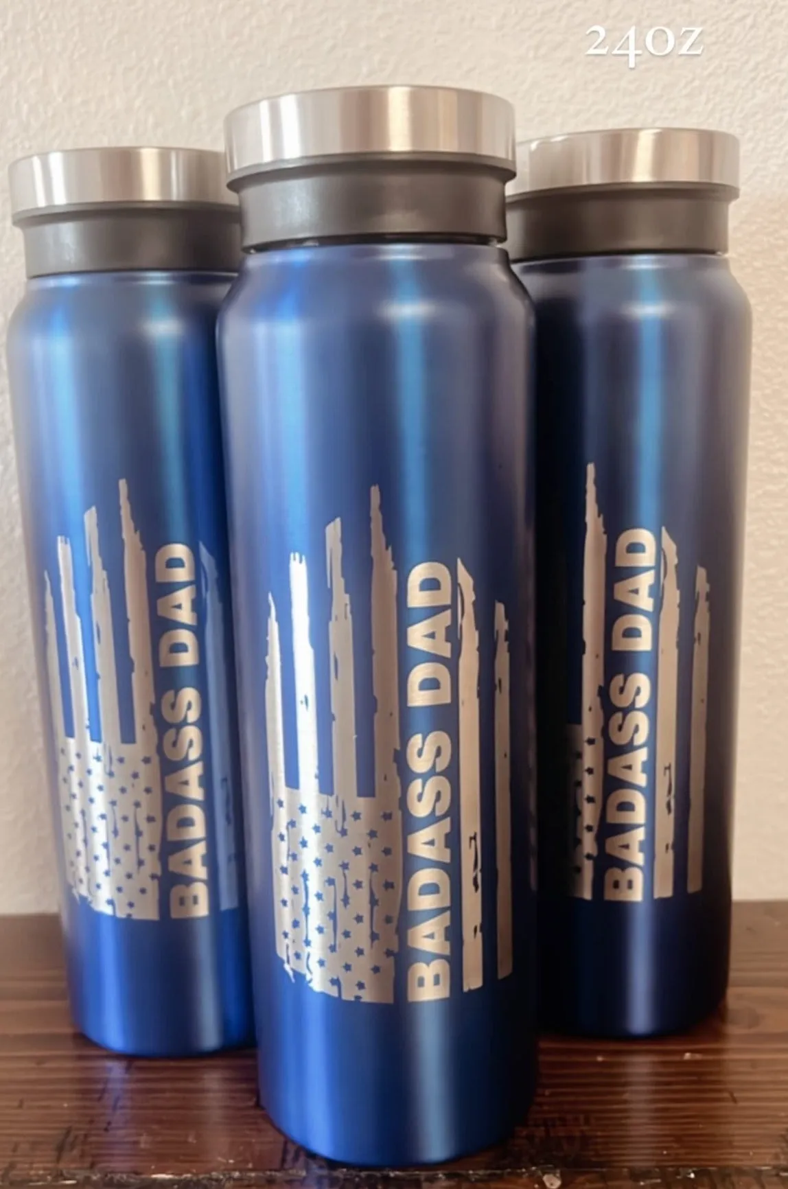 BADASS DAD Engraved Tumbler