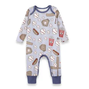 Baseball Blue Romper