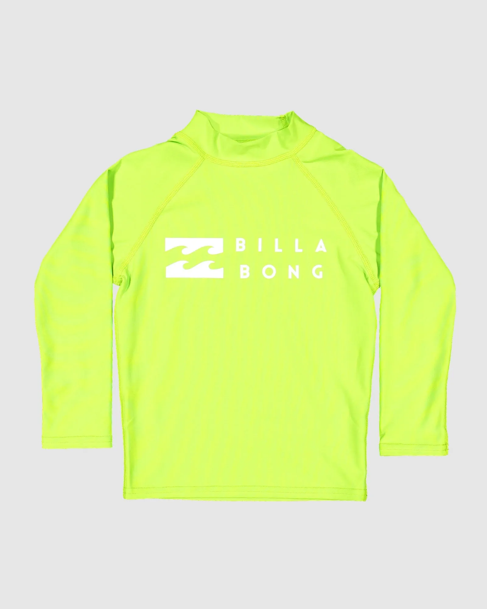 BILLABONG GROMS UNION RF LS - NEON GREEN