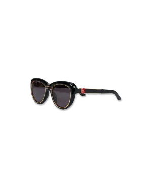 Black & Gold The Wing Sunglasses