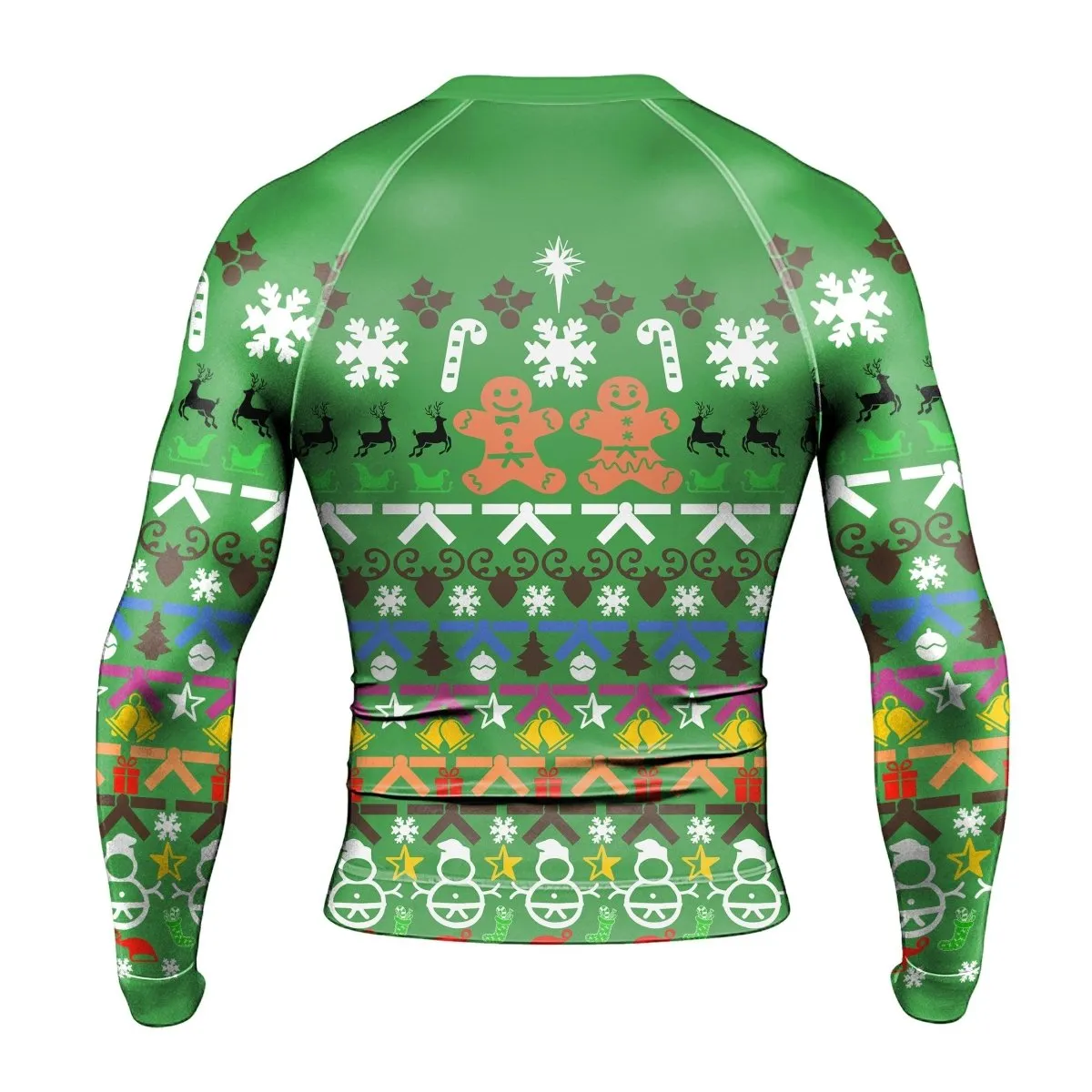 Christmas Gingerbread Long Sleeve Rash Guard