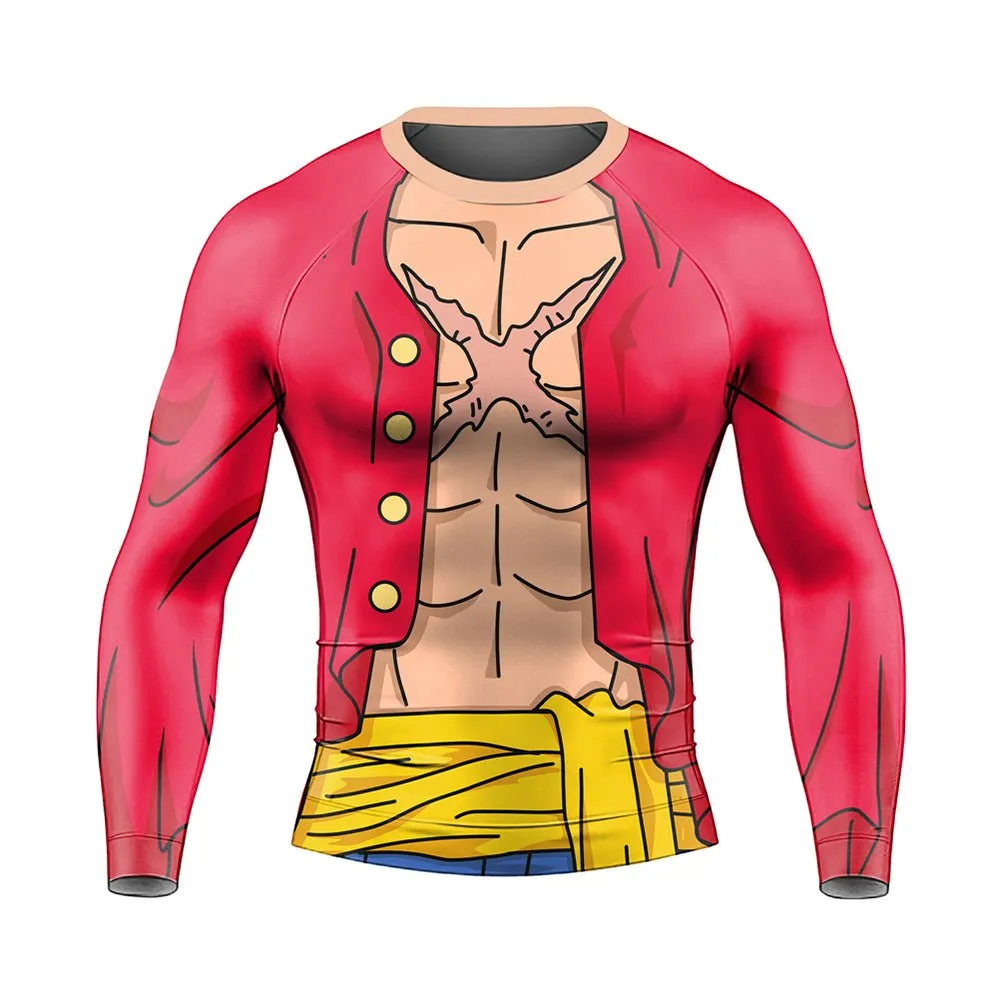 Classic Luffy Long Sleeve Rash Guard