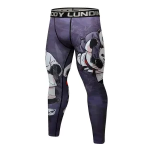 Cody Lundin - Judo Panda - BJJ compression tights /rash guard / Spats /Pants