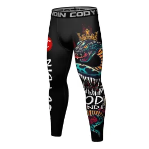 Cody Lundin - King Cobra - BJJ compression tights /rash guard / Spats /Pants