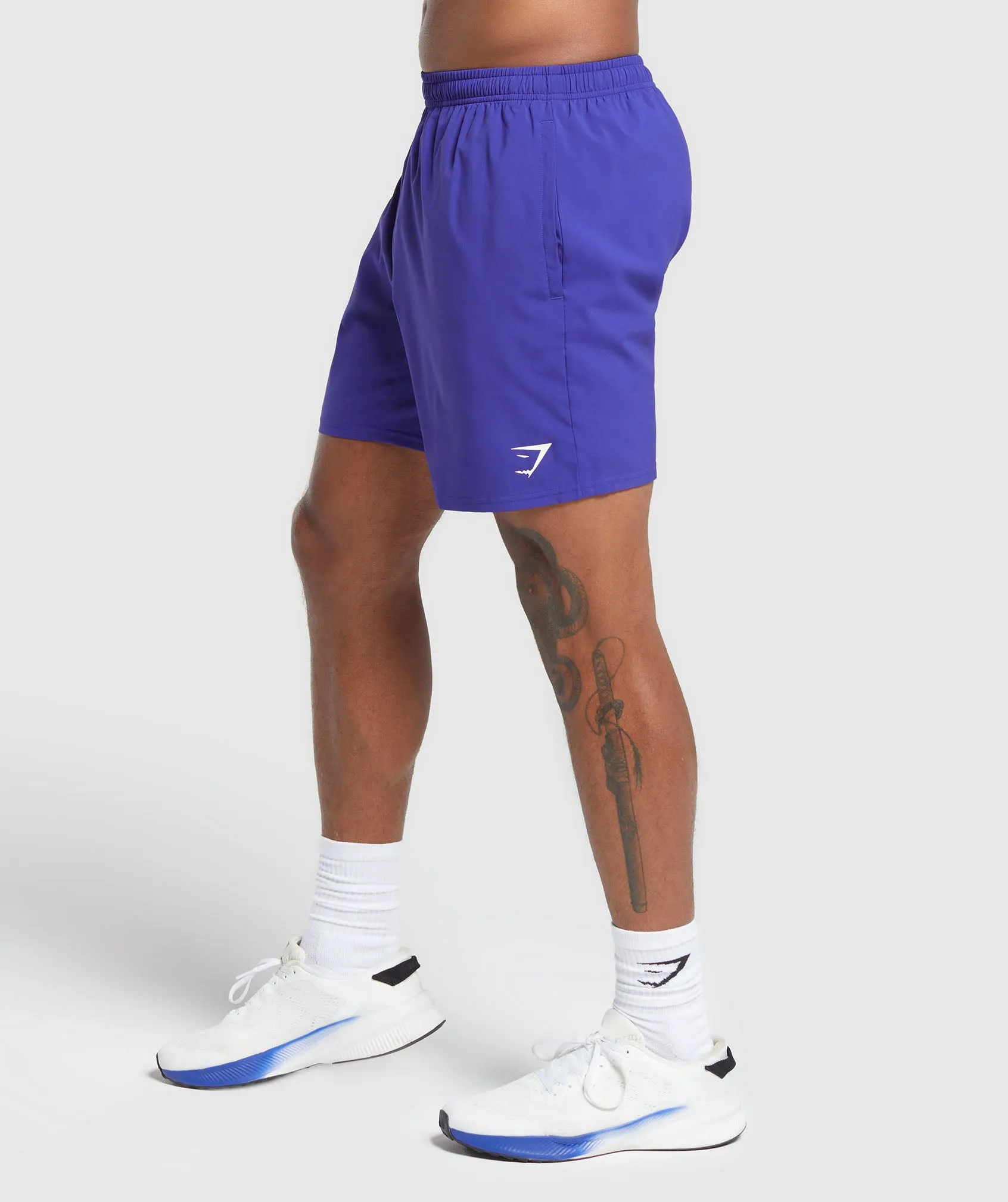 Gymshark Arrival 7" Shorts - Cobalt Purple
