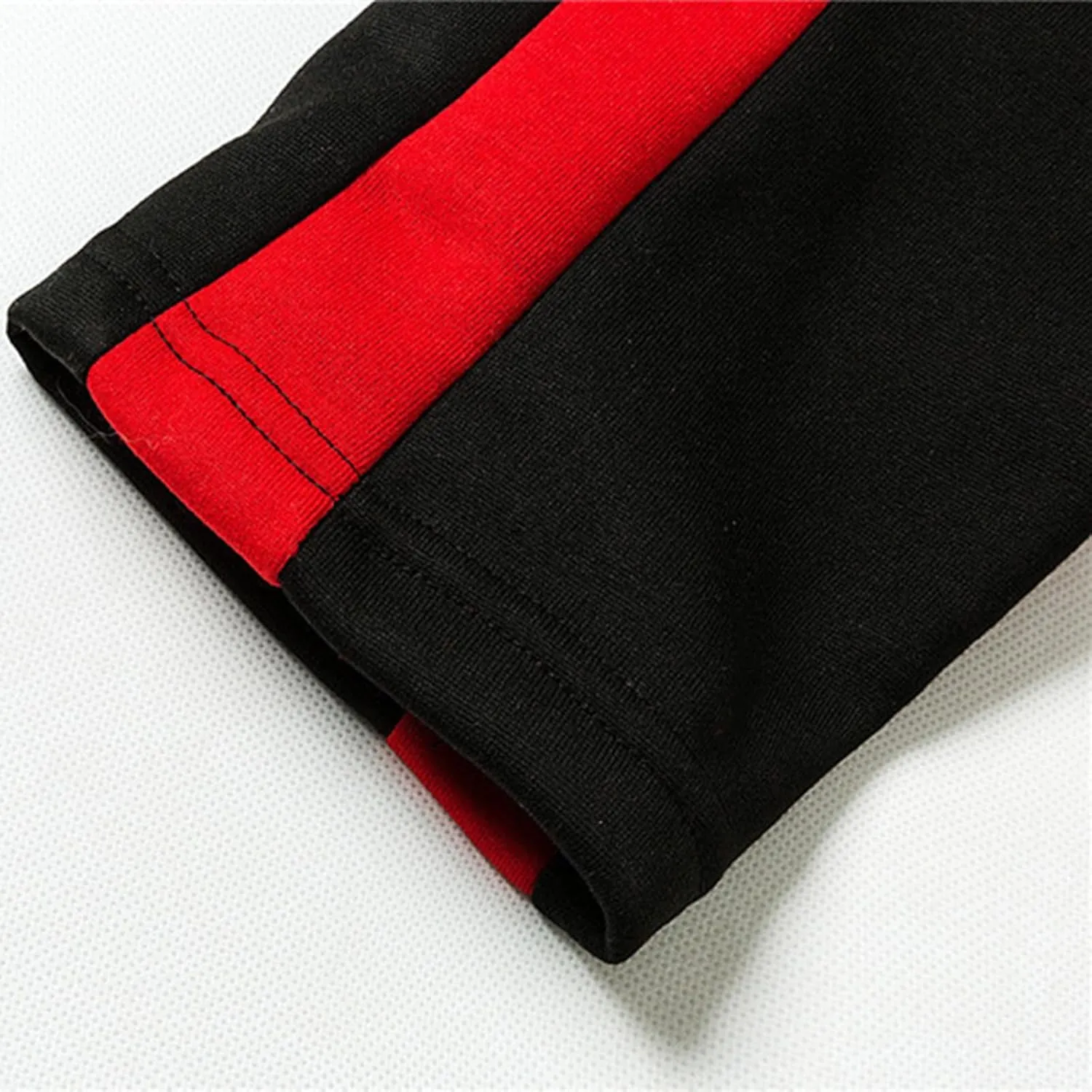 Men Colorblock Slim Fit Fitness Running Sweatpants Drawstring Soft Jogging Pants Casual Cozy Trousers with Pocket