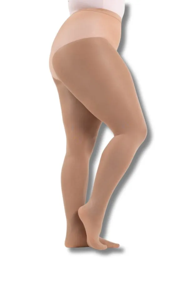 Plus Size Ultra Hold Footed Tights - Light Suntan