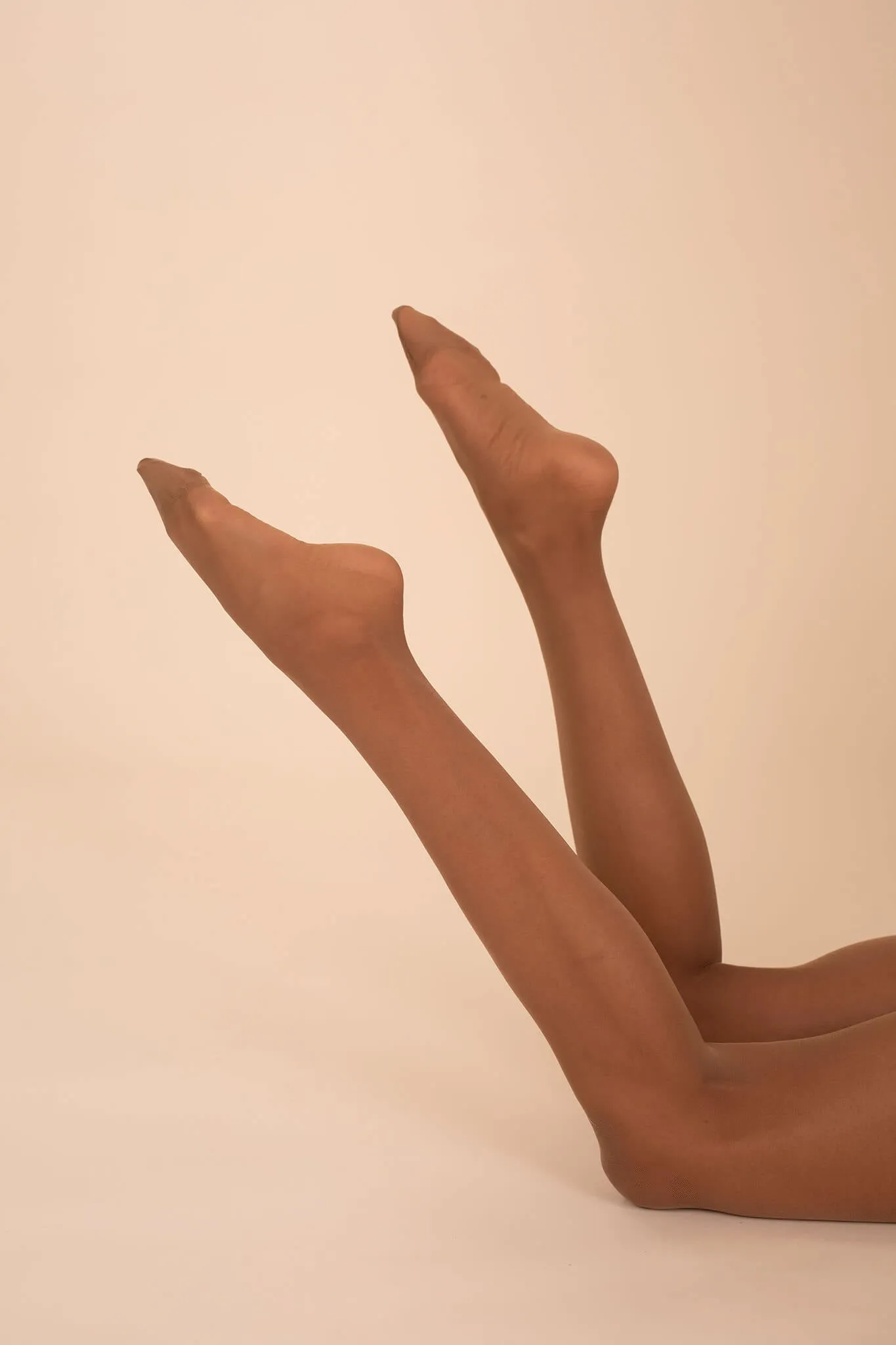 Sheer Contour Tights  Caramel