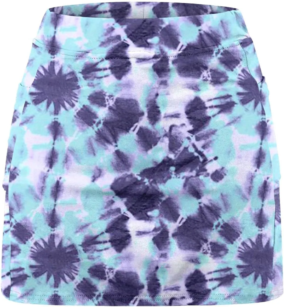 Tennis Skirts for Women Stretch Workout Lightweight Golf Athletic Skort Tie-Dye Pocket 2 in 1 Running Inner Shorts Underneath