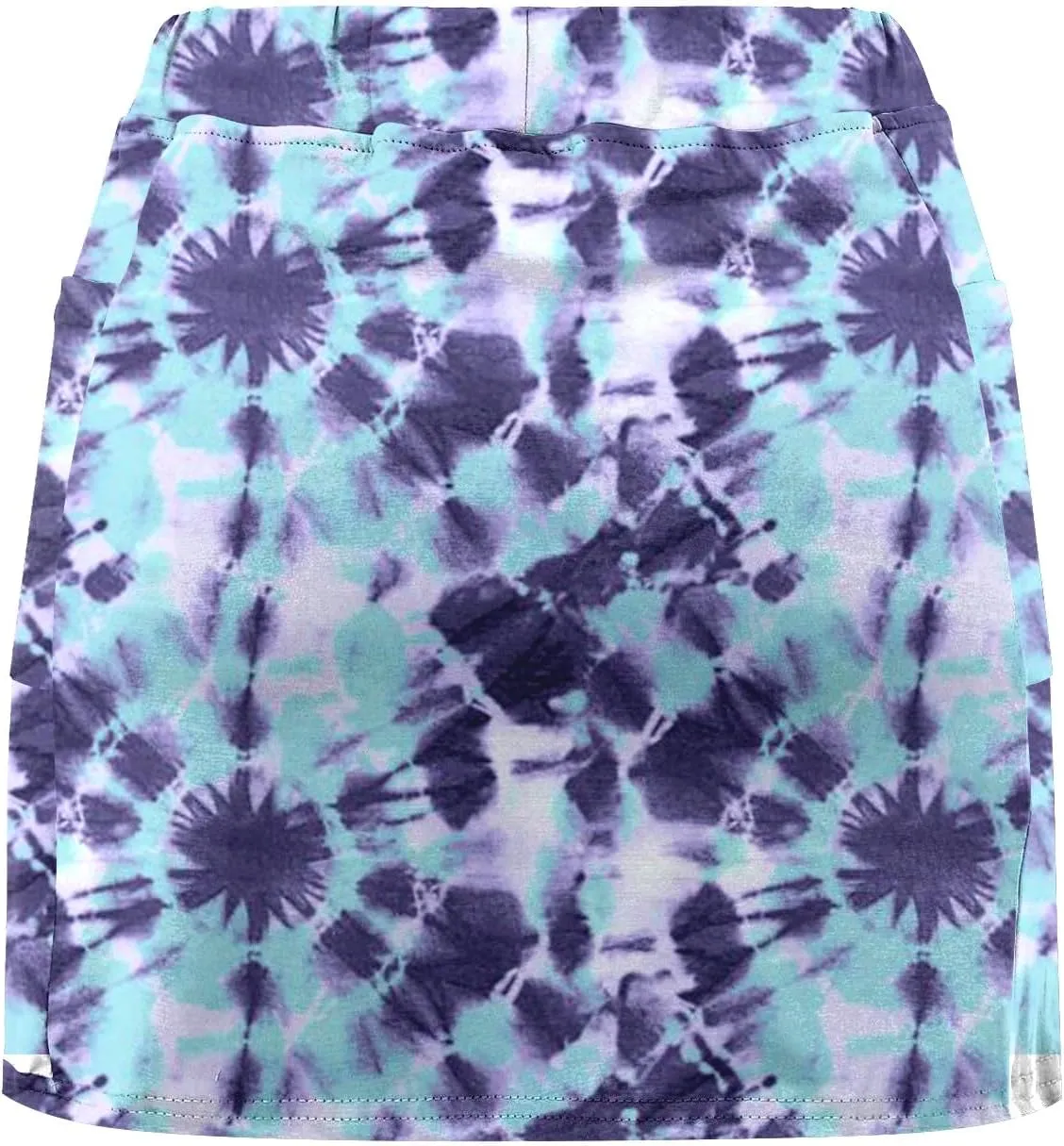 Tennis Skirts for Women Stretch Workout Lightweight Golf Athletic Skort Tie-Dye Pocket 2 in 1 Running Inner Shorts Underneath