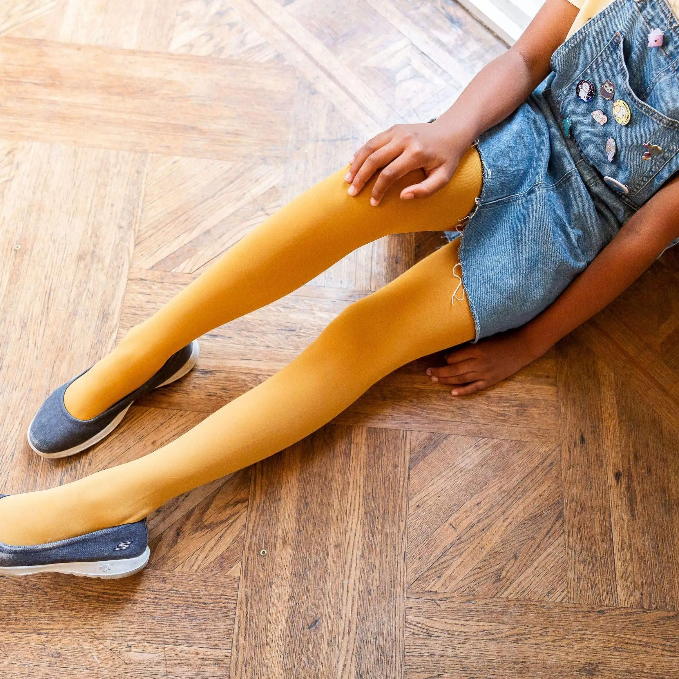 Tween Tights - Colonel Mustard